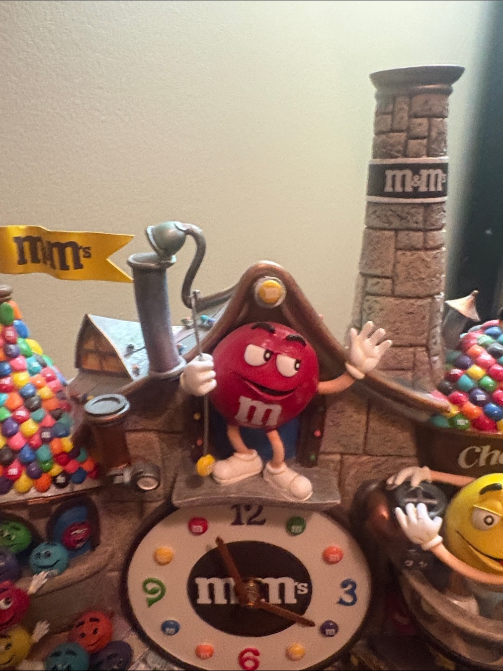 M&M'S Multi-Color Character Factory Clock from The Danbury Mint - Picture 2 of 11